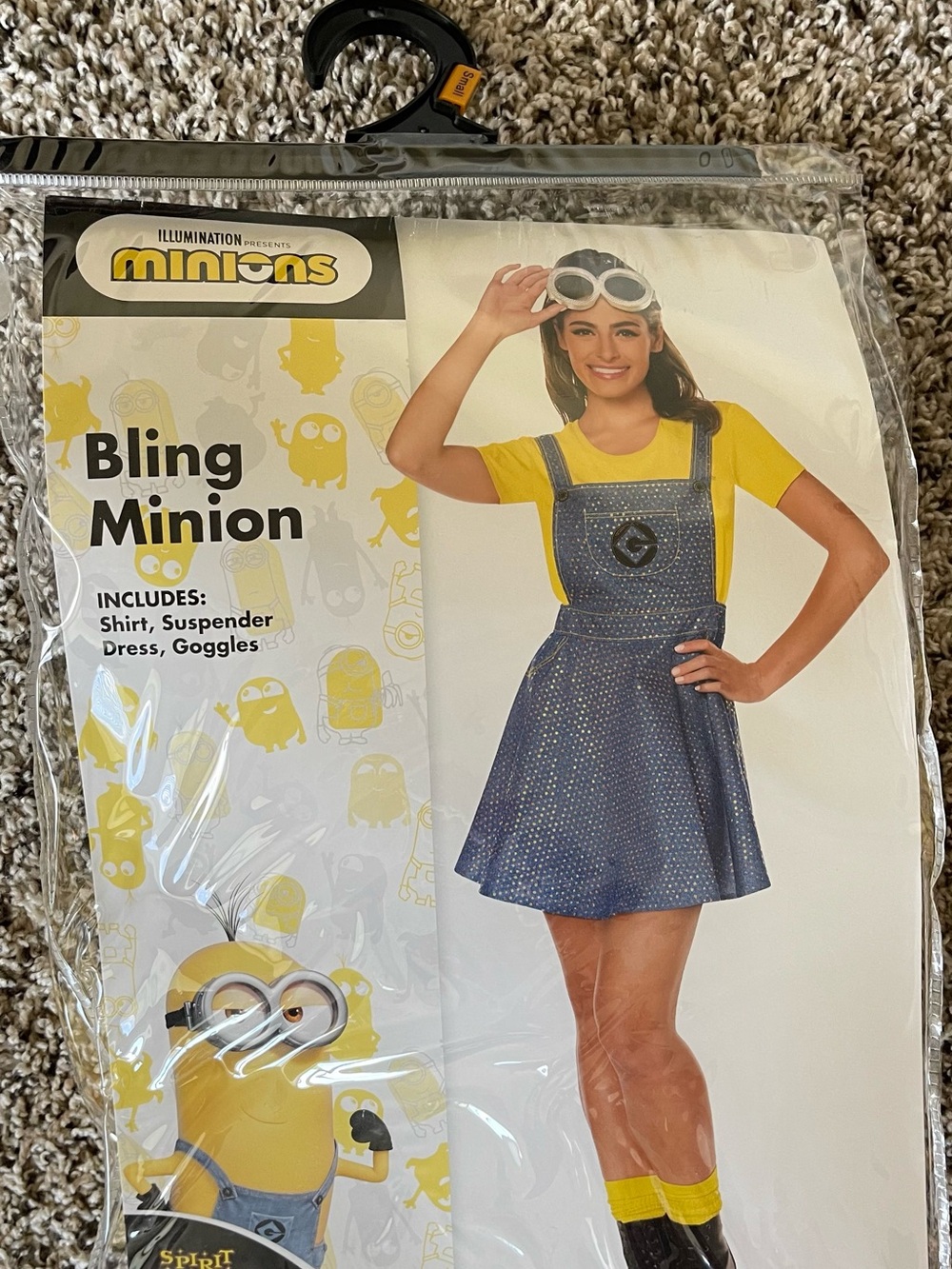 Spirit Bling Minion Costume - Yellow, Blue